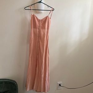 long pink summer dress